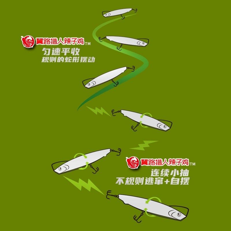 翼路猎人辣子鸡路亚饵远投沉水铅笔淡水通杀野钓翘嘴海鲈专用假饵,淘宝优惠券,粉丝福利购,淘宝优惠卷