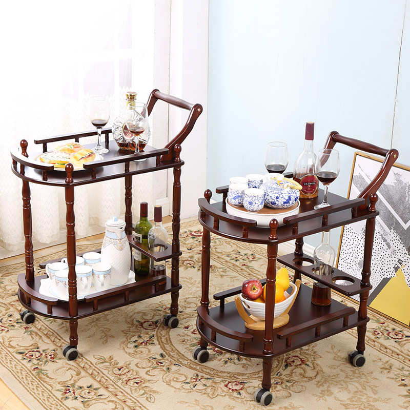 实木小推车茶水车酒水车蛋糕车S店移动手推车酒店餐厅送餐车欧式,淘宝优惠券,粉丝福利购,淘宝优惠卷