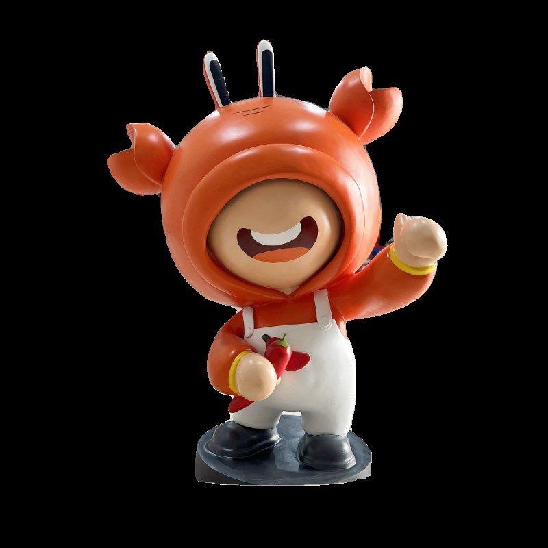 雕塑定制玻璃钢卡通螃蟹海鲜城商场餐厅店门口装饰打卡大摆件,淘宝优惠券,粉丝福利购,淘宝优惠卷