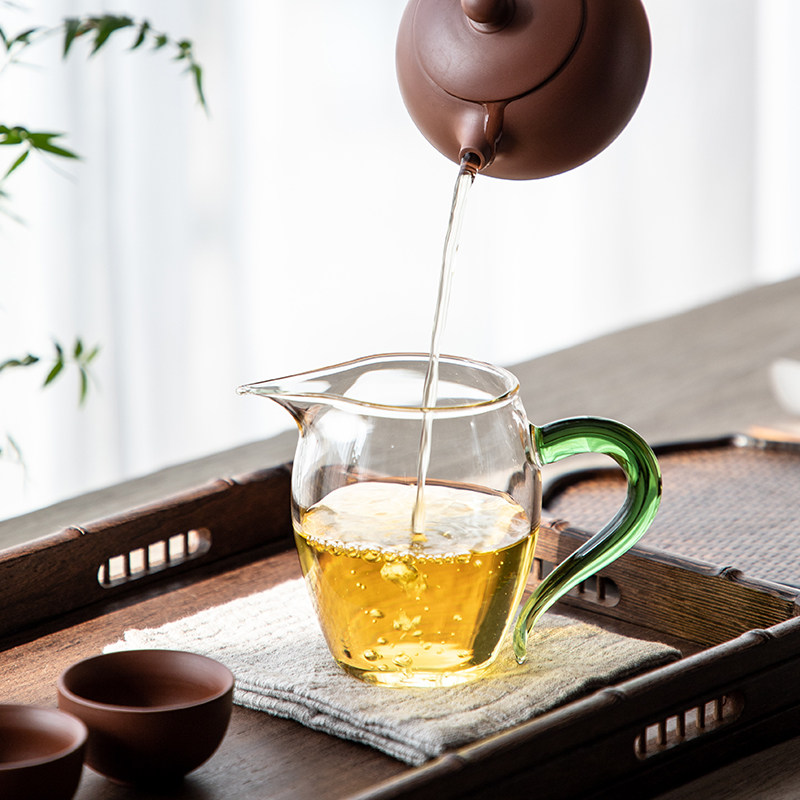 玻璃公道杯加厚耐热茶道分茶器倒茶杯锤纹茶海大号匀杯茶具公杯,淘宝优惠券,粉丝福利购,淘宝优惠卷