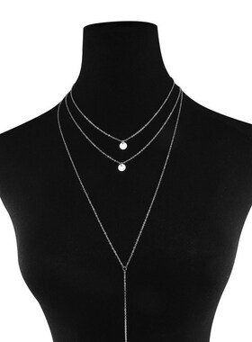New Arrival 2023 Fashion Minimalist Round Disco Coin Chain N
