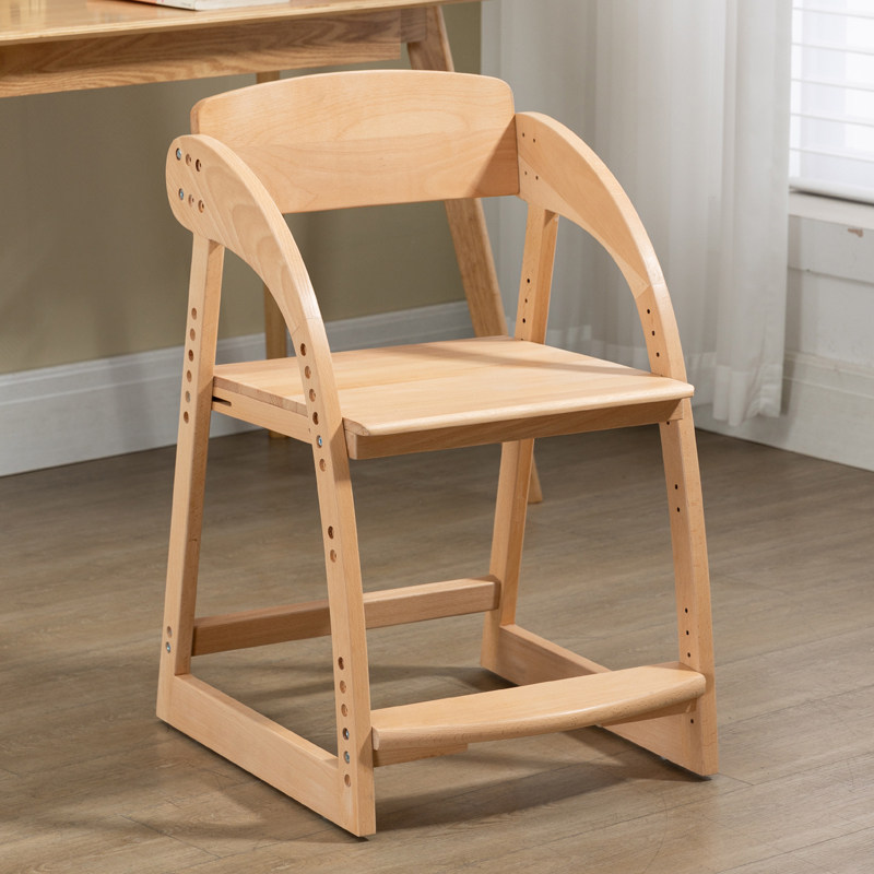 儿童实木学习椅可升降座椅小学生办公椅子宝宝调节坐凳餐椅重力轮,淘宝优惠券,粉丝福利购,淘宝优惠卷