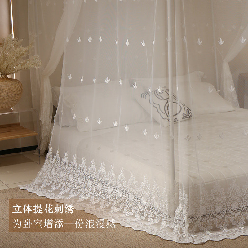 蜗在家新款家用卧室蚊帐1米5 三开门落地蚊帐1米8 儿童床蚊帐夏天,淘宝优惠券,粉丝福利购,淘宝优惠卷
