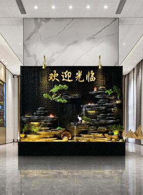 水幕墙屏招风隔断山流水喷假泉摆件办公室庭院高客厅山鱼池641830