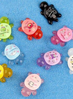 Mini Resin Kawaii Luminous Turtle 3D Miniatures Figurine Cra