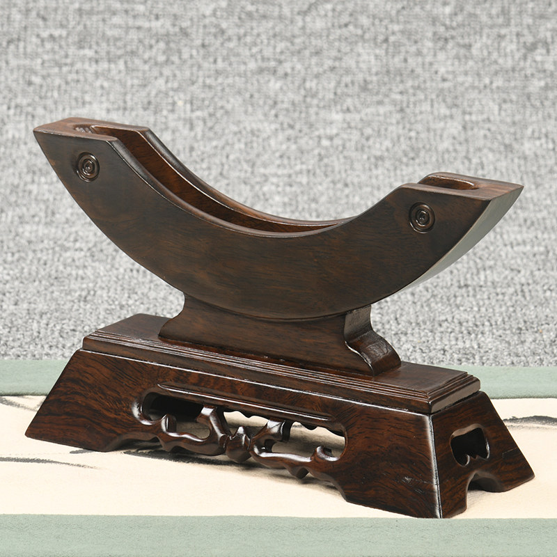 实木平安扣底座托架黑檀木茶饼圆形玉石瓷盘玉片玉壁摆件展示支架,淘宝优惠券,粉丝福利购,淘宝优惠卷