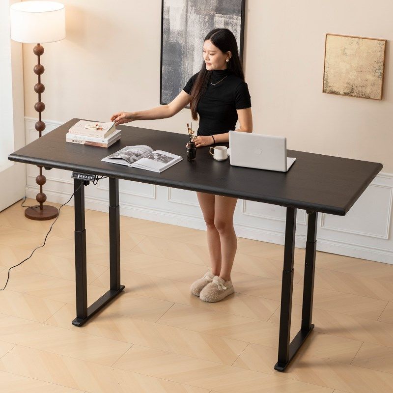 实木电动升降桌电脑桌电竞桌家用书桌学习办公桌智能可升降工作台,淘宝优惠券,粉丝福利购,淘宝优惠卷