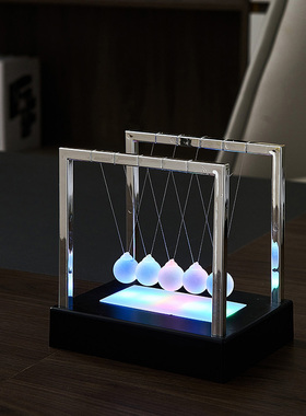 创意牛顿摆球混沌小摆件男生永动机仪磁悬浮物理办公室桌面装饰品