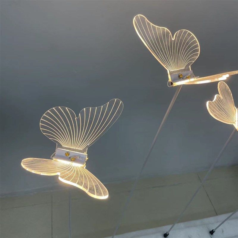 新款婚庆道具发光蝴蝶路引婚礼舞台T台装饰吊灯布置烟花地插灯,淘宝优惠券,粉丝福利购,淘宝优惠卷