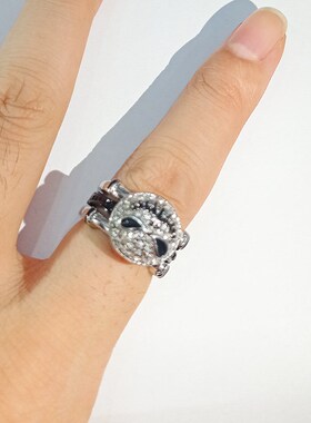 Punk Skull Rings Set for Women Men Vintage Silver Color Cubi