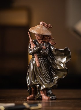 江湖故人古风侠客小摆件假山水陆缸微景观盆景造景陶瓷人物装饰品