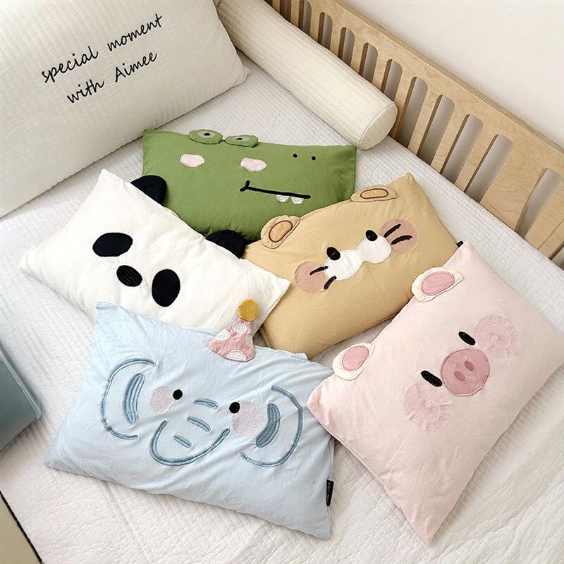 可爱全棉针织棉儿童枕枕头 30*幼儿园枕头罩宝宝枕皮87,淘宝优惠券,粉丝福利购,淘宝优惠卷