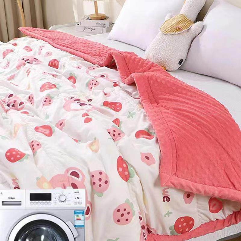 春秋豆豆绒被柔软亲肤大豆被可水洗保暖盖被加绒冬被单双人秋冬被,淘宝优惠券,粉丝福利购,淘宝优惠卷