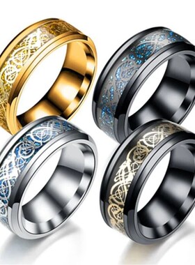 2023 Dragon Ring For Men Women Wedding Stainless Steel Jewel