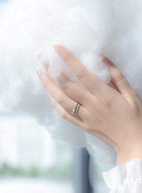 Retro Minimalist Opening Rings For Women Double Layer Moon S