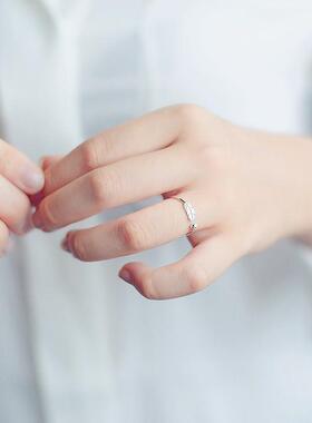 Retro Minimalist Silver Color Open Rings For Women Personali