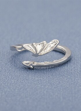 New Gothic Punk Couple Rings Angel Demon Paired Open Ring Se
