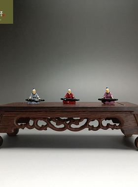 迷你树脂摆件伯牙抚琴假山奇石枯山水盆景装饰品古代人物李白