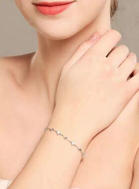 Korean Fashion Blue White Zirconia Elegant Sweet Delicate