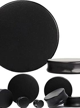 Pair 3-50mm Acrylic Solid Ear plug White&Black Earing Large