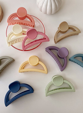 Summer Candy Color Claw Clip Women Girls Hair Clip Plastic H