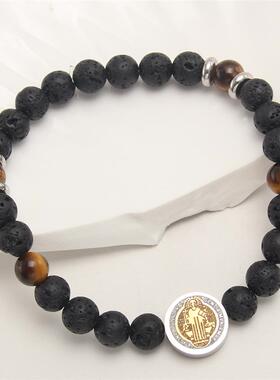 Natural stone hand ornaments obsidian volcanic stone ornamen