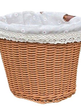 Bike Front Basket with Liner Cycling Handlebar Basket