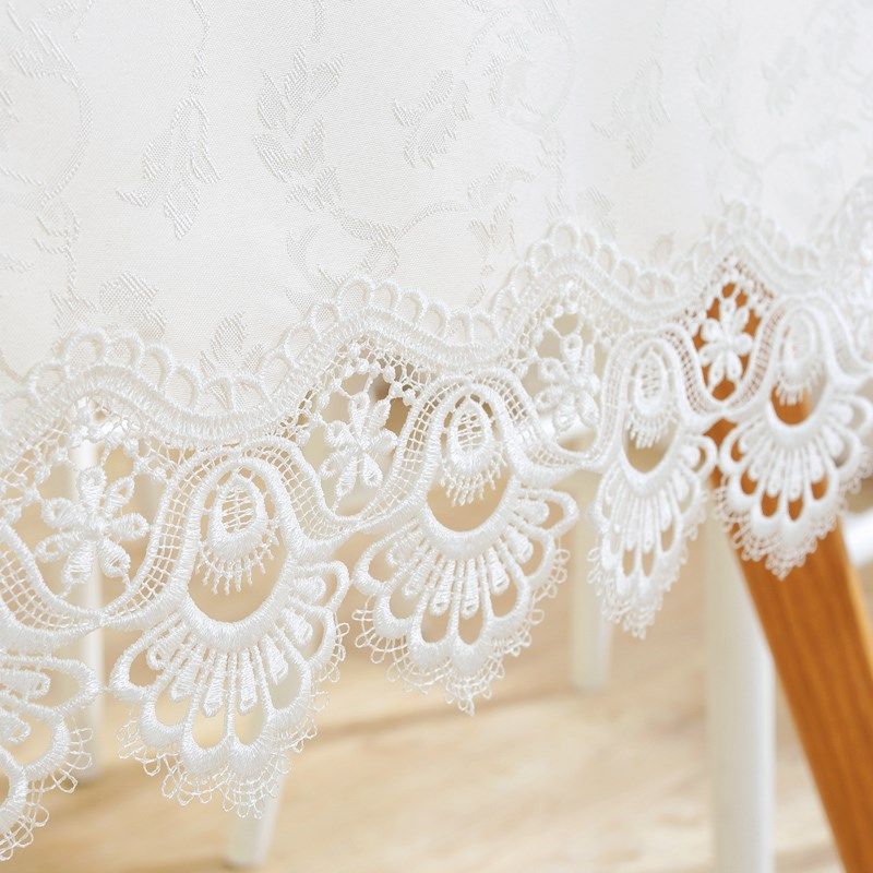 唯米5152百搭白色蕾丝镂空花边长方形餐桌布艺小圆形防尘盖巾台布,淘宝优惠券,粉丝福利购,淘宝优惠卷