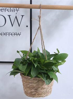 1pc+Jute+Rope+Braided+Indoor+and+Outdoor+Flower+Pot+Stand+Pl