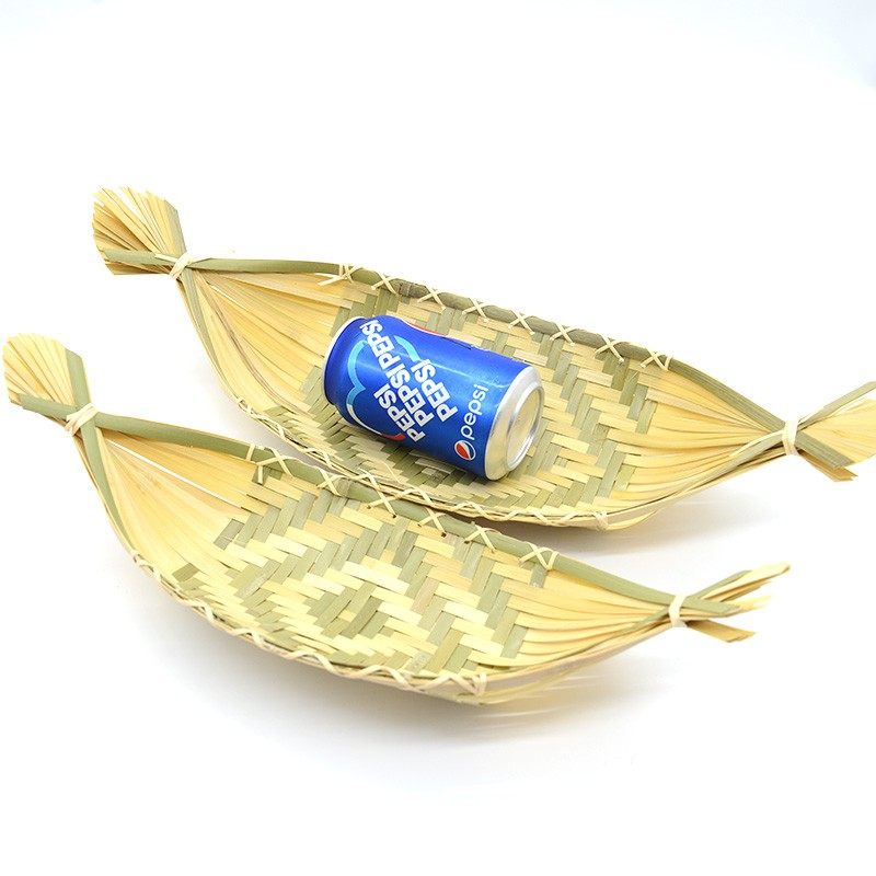 广西壮族特色手工竹编船形竹篓 酒店客栈果篮火锅店茶点装饰筐篓,淘宝优惠券,粉丝福利购,淘宝优惠卷