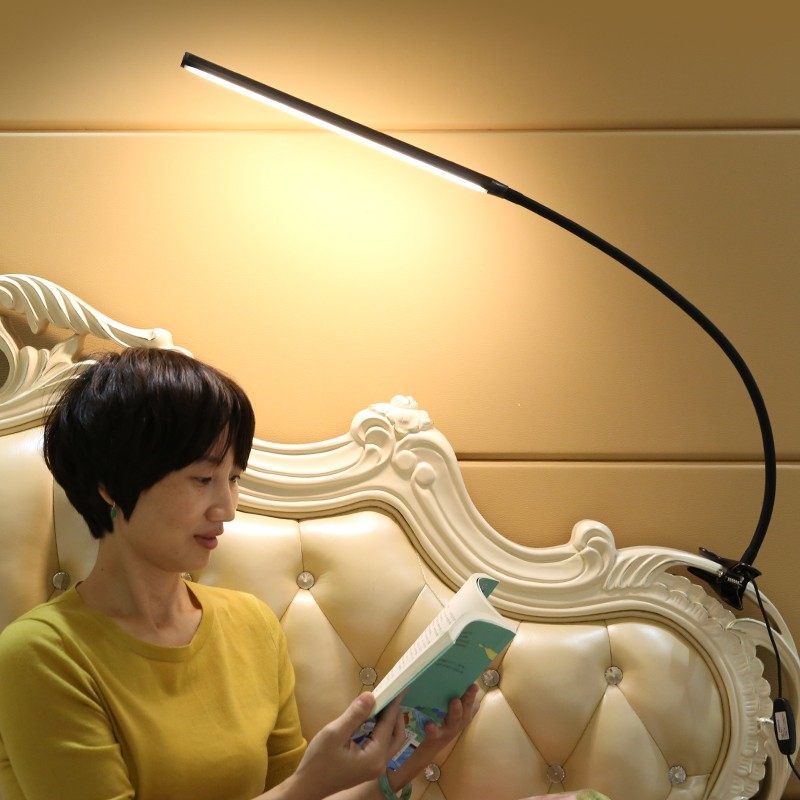 长臂夹子式10W护眼书桌大学生卧室宿舍床头灯绘图办公插电LED台灯,淘宝优惠券,粉丝福利购,淘宝优惠卷