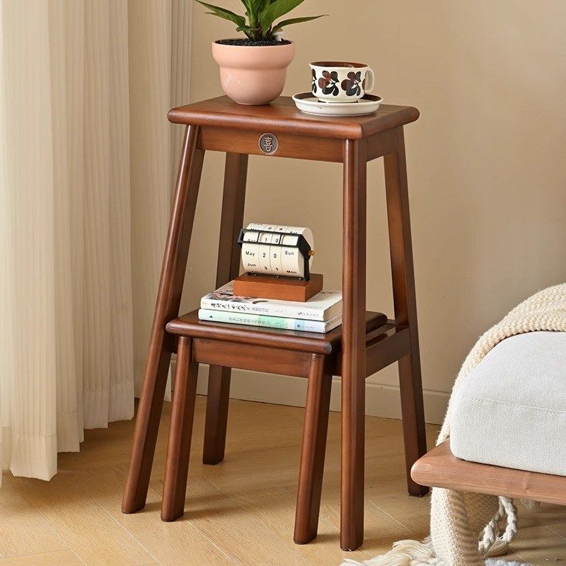 折叠凳实木梯凳家用小梯子多功能折叠梯加厚登高楼梯凳椅子两用,淘宝优惠券,粉丝福利购,淘宝优惠卷
