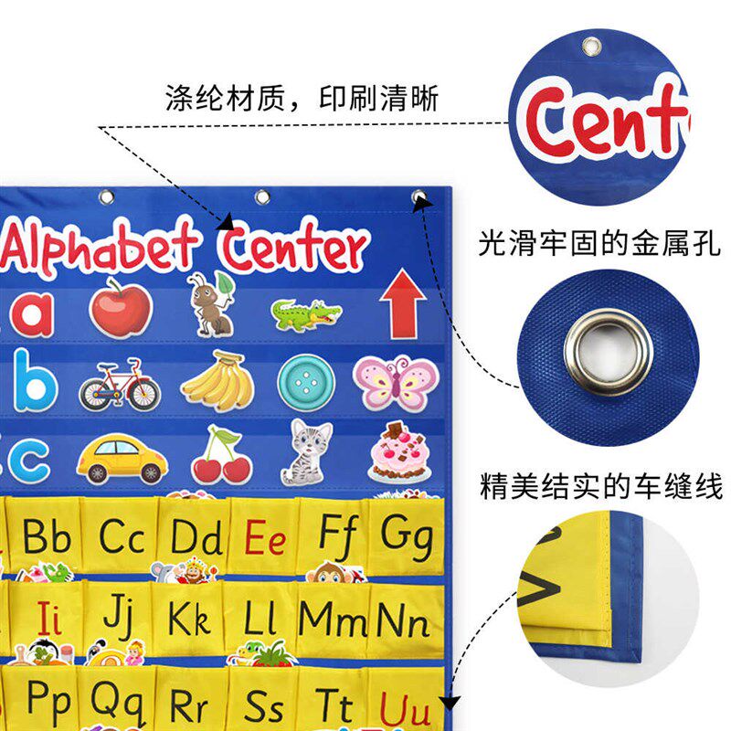 英语认知挂图儿童早教启蒙教室学习日历天气益智趣味教具挂袋课堂,淘宝优惠券,粉丝福利购,淘宝优惠卷