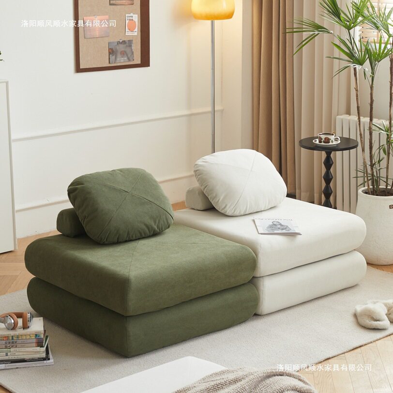 Lazy tofu block sofa bed removable and washable bedroom bay window balcony tatami mochi futon cushion cross-border sofa
