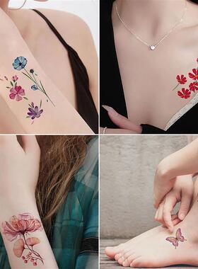 30Sheets Tattoo Stickers, Small Size Pretty Colorful Butterf