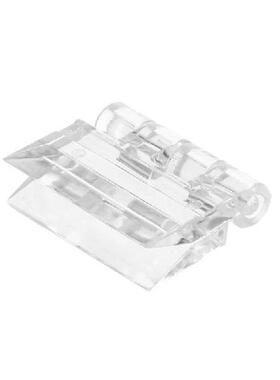 10Pcs+Transparent+Plastic+Folding+Hinges+Durable+Clear