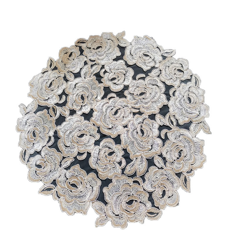 新款满工蕾丝绣花圆桌布茶盘茶具盖巾小圆形欧式奢华防尘布饰品巾,淘宝优惠券,粉丝福利购,淘宝优惠卷