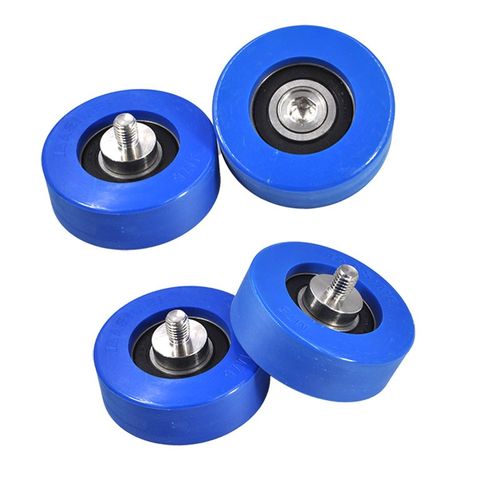 赛仕晟 外螺纹包胶轴承PU20-C2LM10不锈钢螺杆聚氨酯滑轮 - 图3