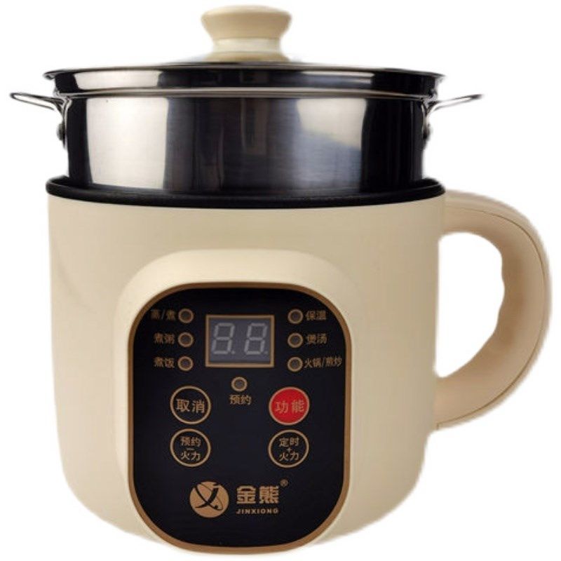 金熊308多功能小电煮锅智能一体不粘迷你电饭煲汤煎炒蒸煮单身用,淘宝优惠券,粉丝福利购,淘宝优惠卷