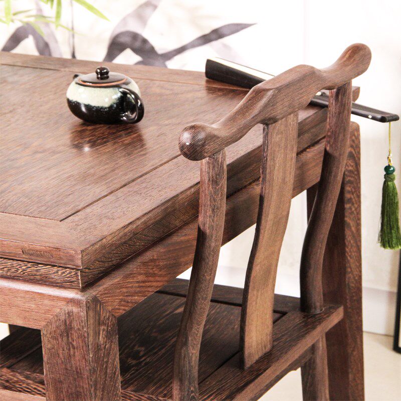 鸡翅木餐桌椅中式儿童学习桌实木方桌茶几小户型矮桌红木地桌,淘宝优惠券,粉丝福利购,淘宝优惠卷