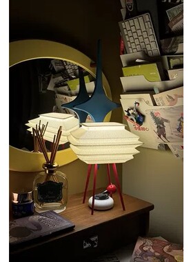 现代新中式方塔气氛灯设计师3D打印创意灯饭厅客厅书桌卧室床头