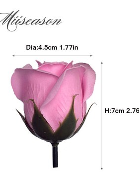 50pcs Diameter 4.5cm Cheap Soap Rose Head beauty Wedding Val