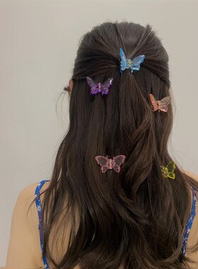 Sweet Butterfly Hair Claws Acrylic Hairpins Scrub Hair Claw