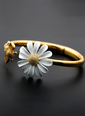 Korean Fashion Flowers Daisy Open Rings for Women Chic Tempe