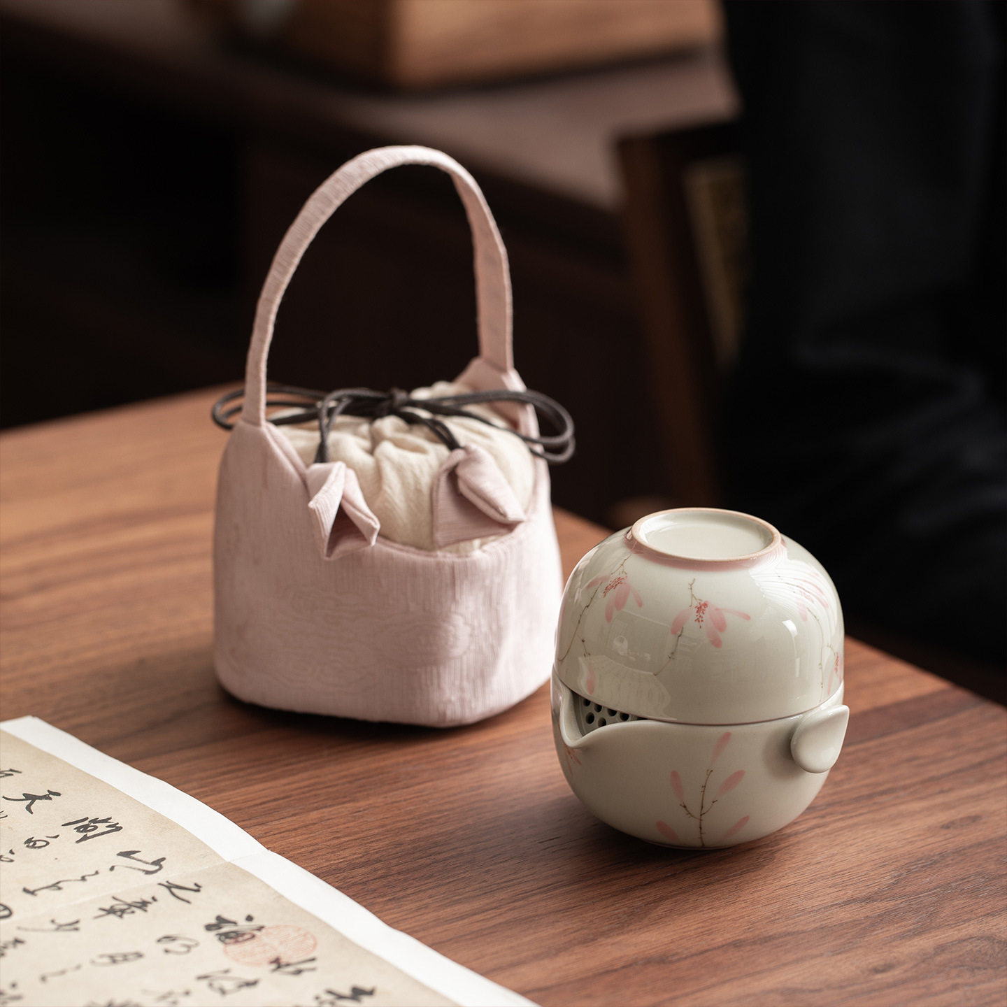 New Chinese style ladies portable quick cup tea set