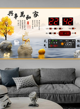 5G智能WiFi万年历电子钟天气预报