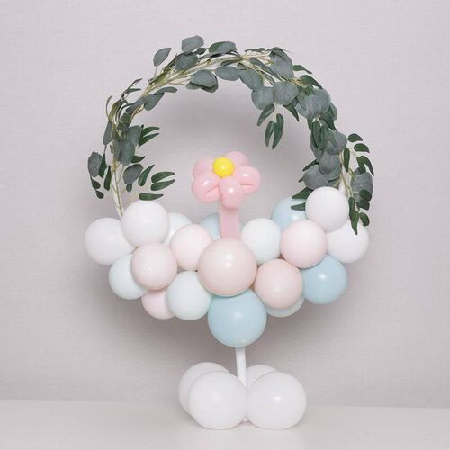 Round balloon stand arch balloons wreath ring for wedding de - 图1
