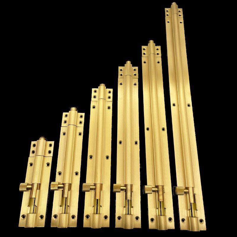 铜色黄铜开别墅大门明装插销铜加厚门窗对开子母门木门门闩,淘宝优惠券,粉丝福利购,淘宝优惠卷