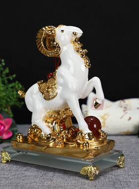 领头羊三羊开泰家居办公室客厅开业送礼装饰工艺品摆设礼品摆件