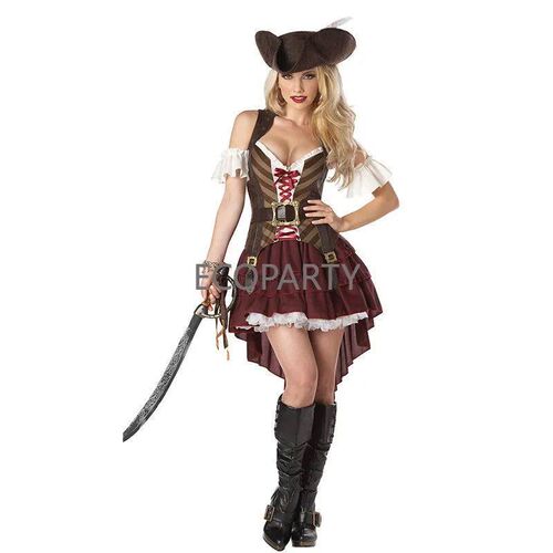 2023 Carnival Halloween Caribbean Pirates Costume Captain Hu - 图2